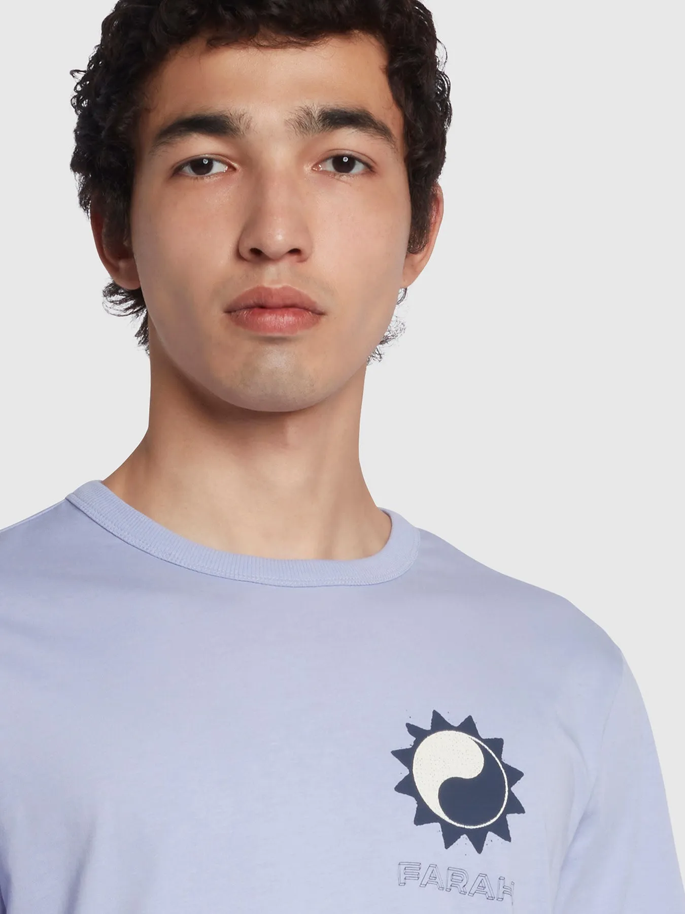 Mackey Regular Fit Organic Cotton T-Shirt In Dusty Lilac