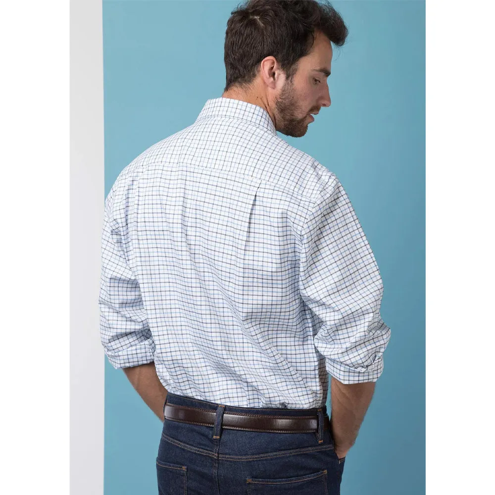 Mens Tattersall Long Sleeved Shirts