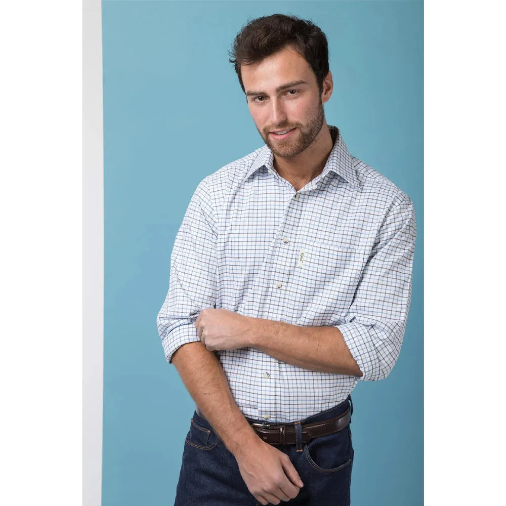 Mens Tattersall Long Sleeved Shirts