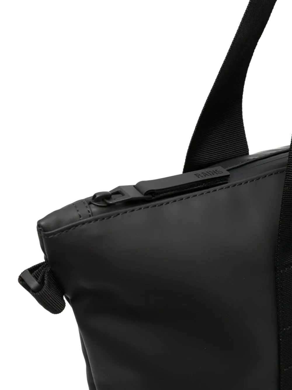 Mini faux-leather tote bag