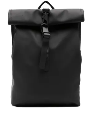 mini Rolltop Rucksack logo-embossed backpack