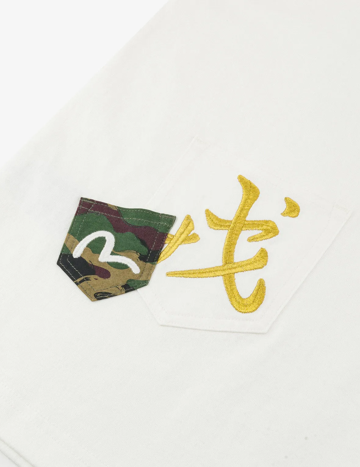 Multi-embroidery and Multi-pocket Relax Fit T-shirt