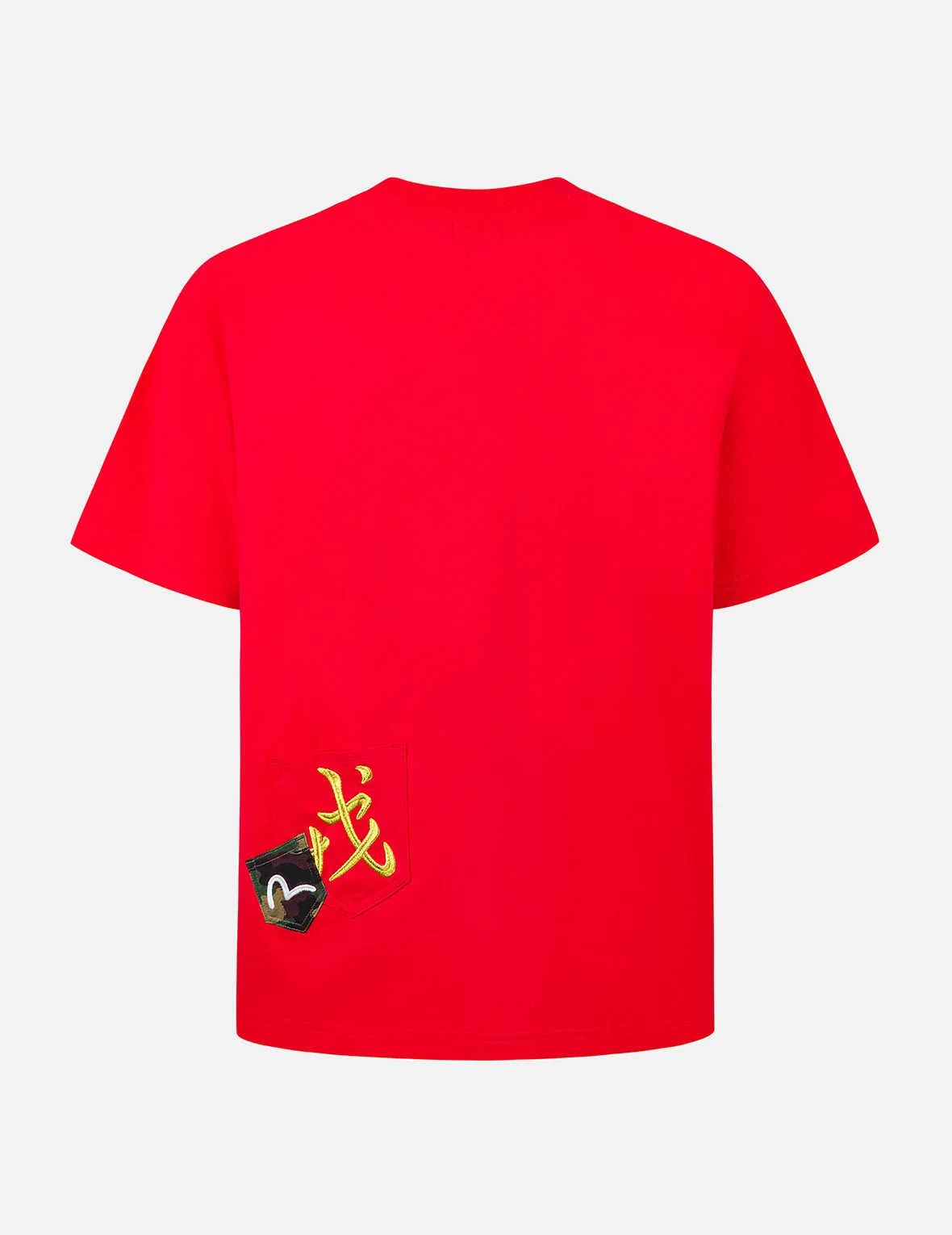 Multi-embroidery and Multi-pocket Relax Fit T-shirt