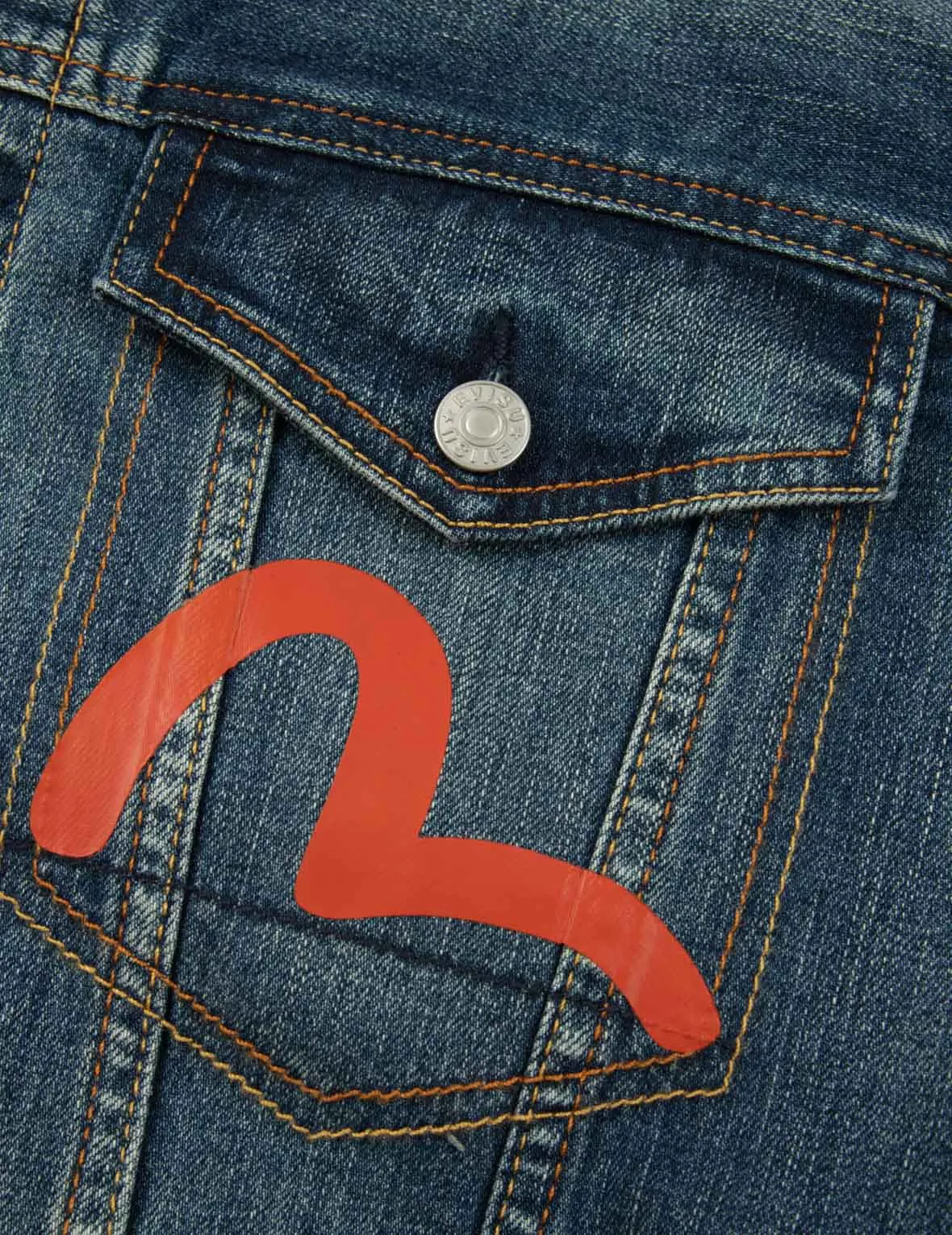 Multi-Pocket Washed Denim Jacket