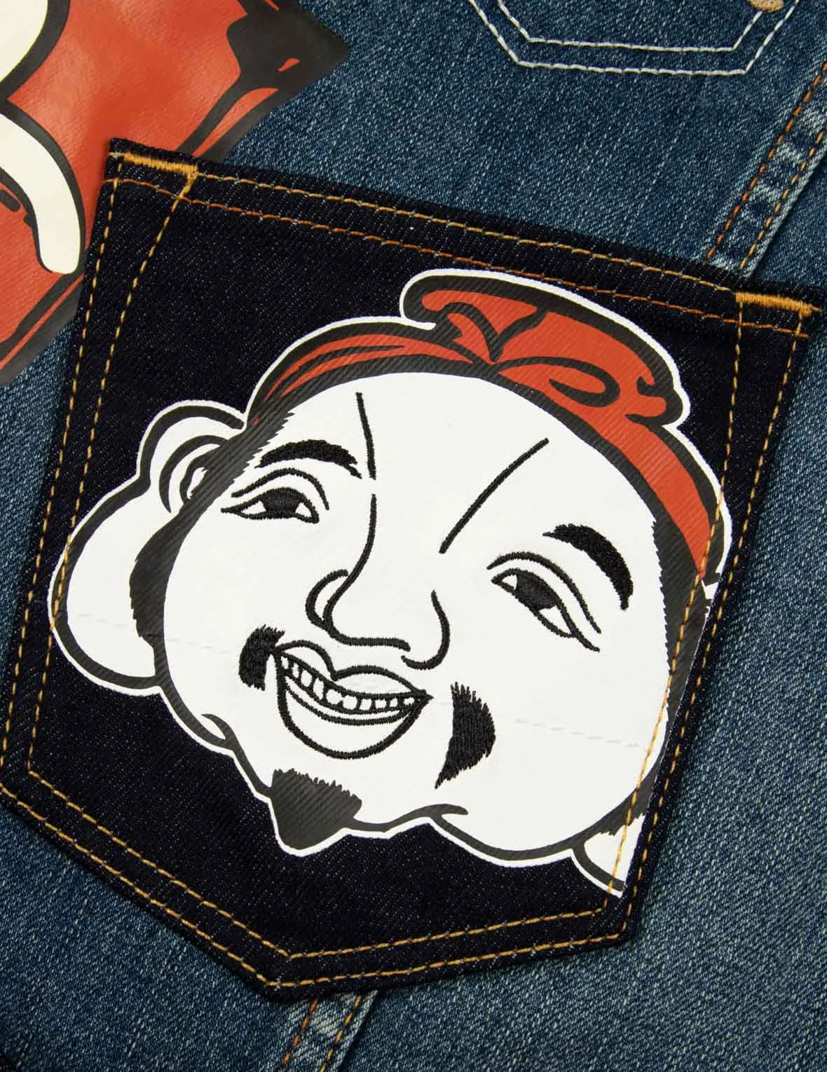 Multi-Pocket Washed Denim Jacket