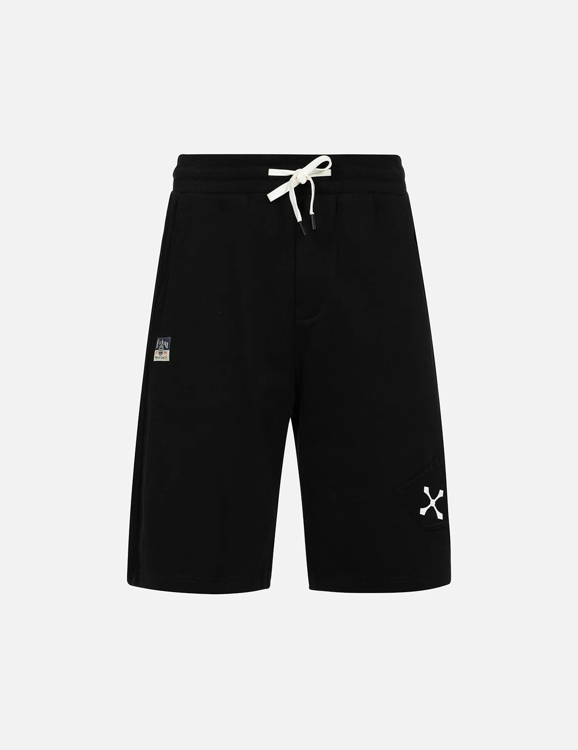Multi-Pockets and Print Relax Fit Sweat Shorts