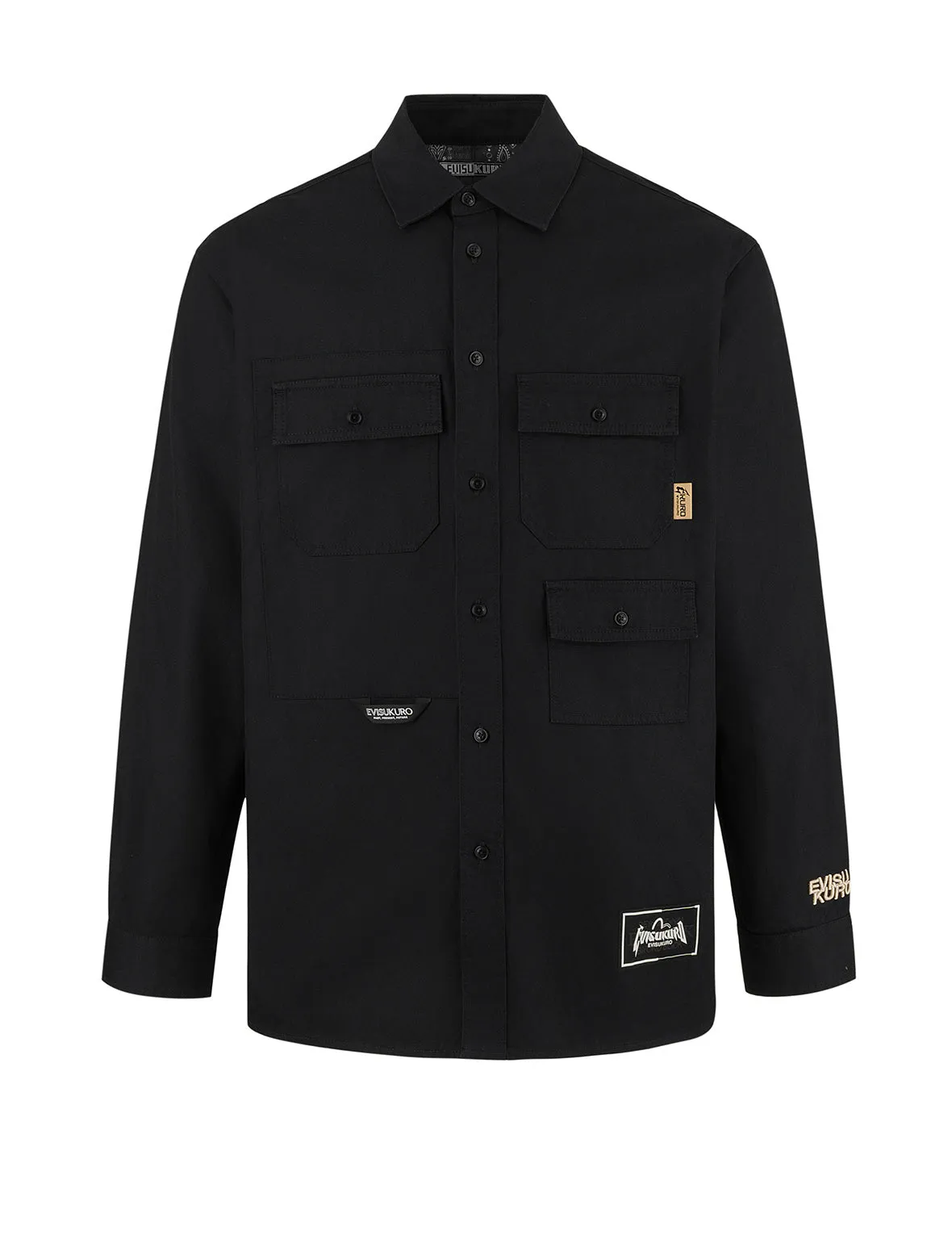Multi-pockets Relax Fit Long Sleeves Shirt