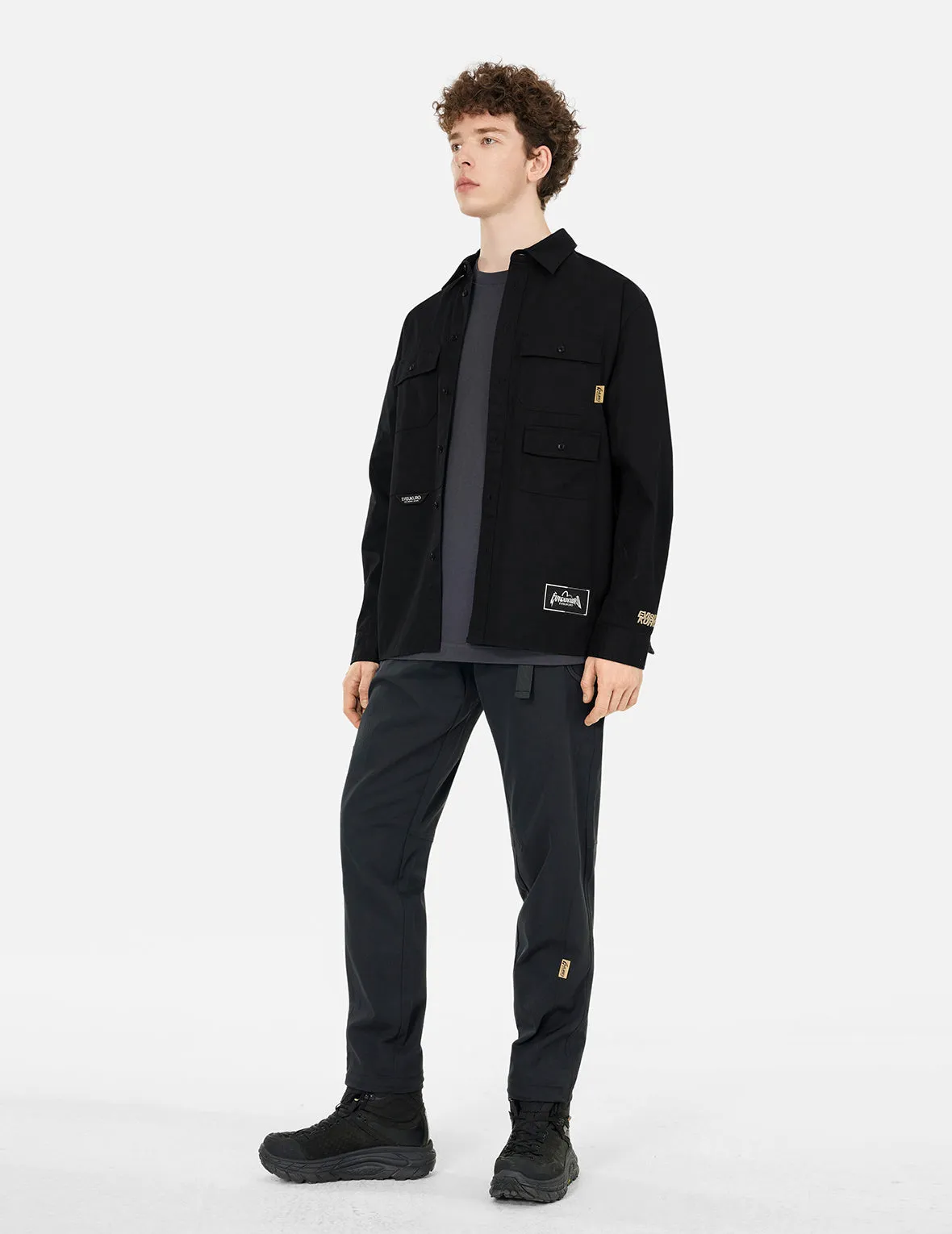 Multi-pockets Relax Fit Long Sleeves Shirt