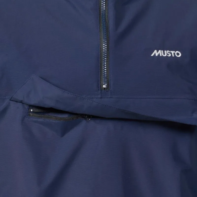 Musto Snug Mens Zip Neck BR1 Waterproof Polartec Lined Anorak Smock - Navy