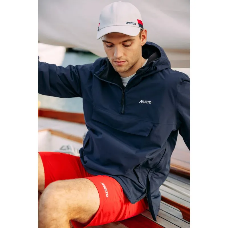 Musto Snug Mens Zip Neck BR1 Waterproof Polartec Lined Anorak Smock - Navy