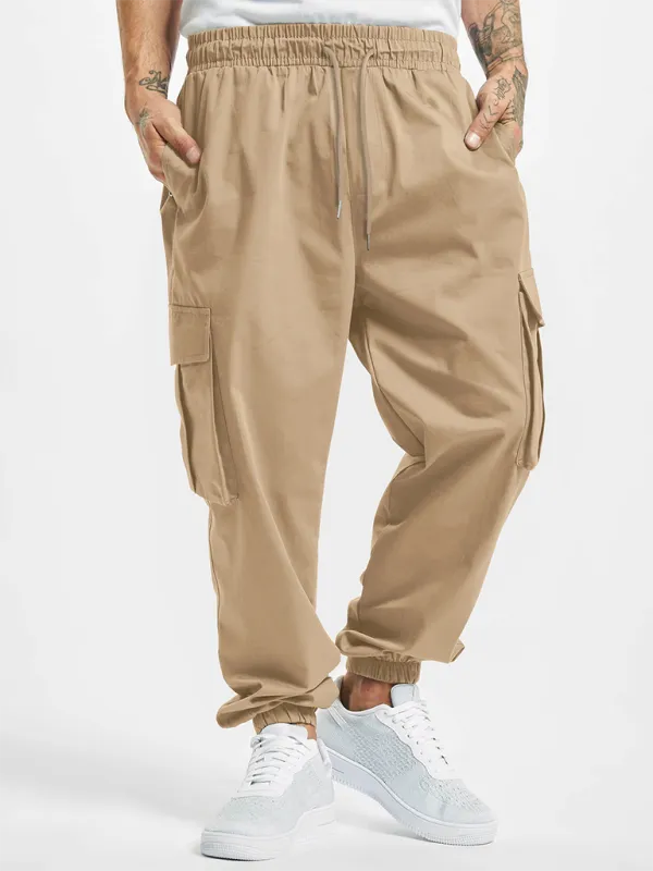 New Men's Overalls Multi-Pocket Pants