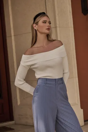Nola Perrey Off The Shoulder Sweater