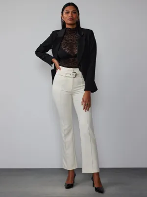 Oversize Waistband Belted Pant