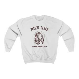 Pacific Beach Tattoo Parlor Unisex Heavy Blend Crewneck Sweatshirt