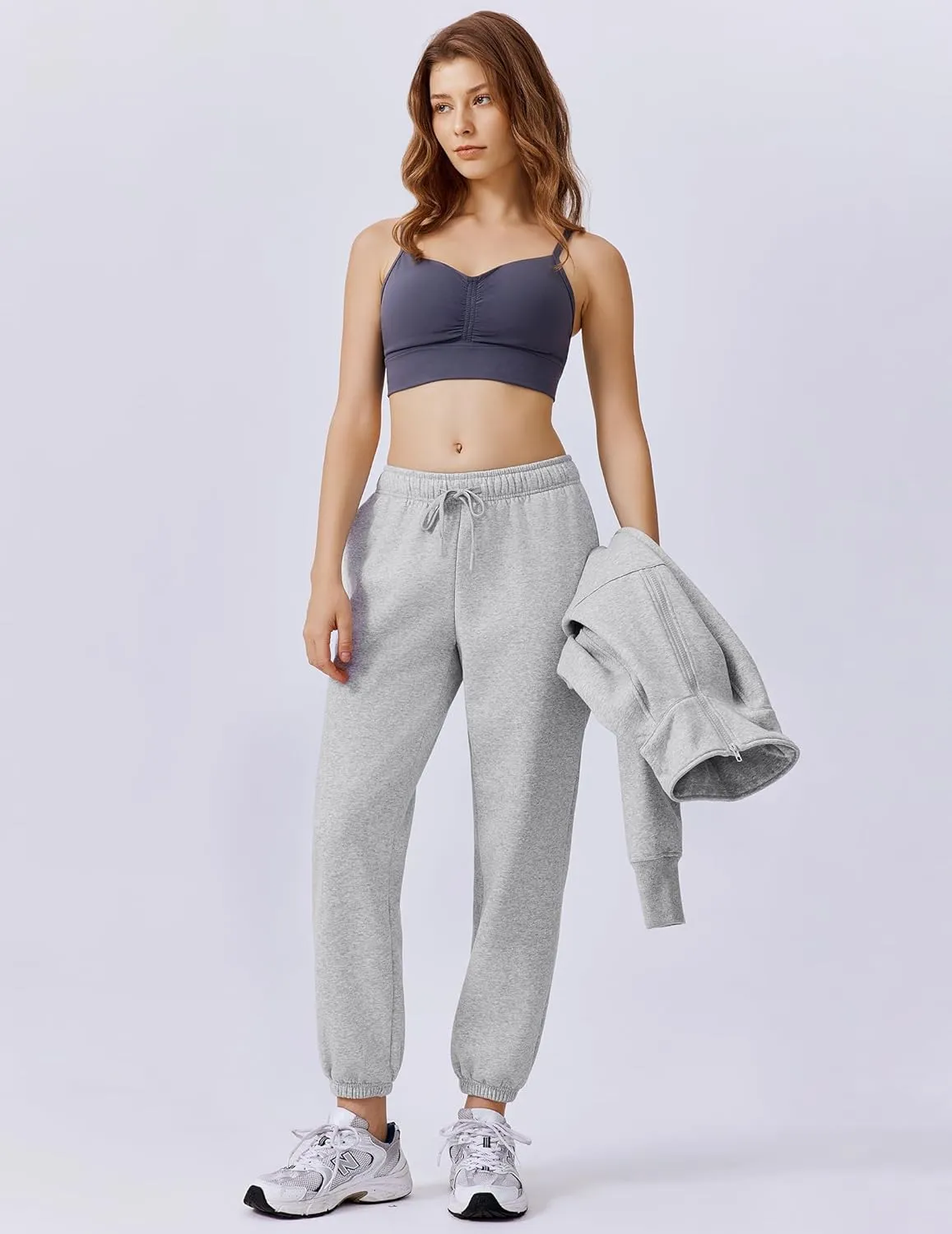PINSPARK Womens 2 Piece Outfits Fleece Sweatsuit Half Zip Pullover Track Suit Jogger Sweatshirt and Sweatpants Matching Set