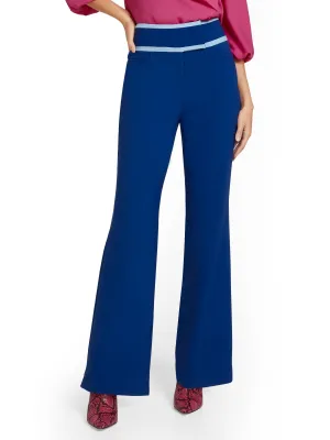 Piped Wide-Leg Pant - Essential Stretch - 7th Avenue