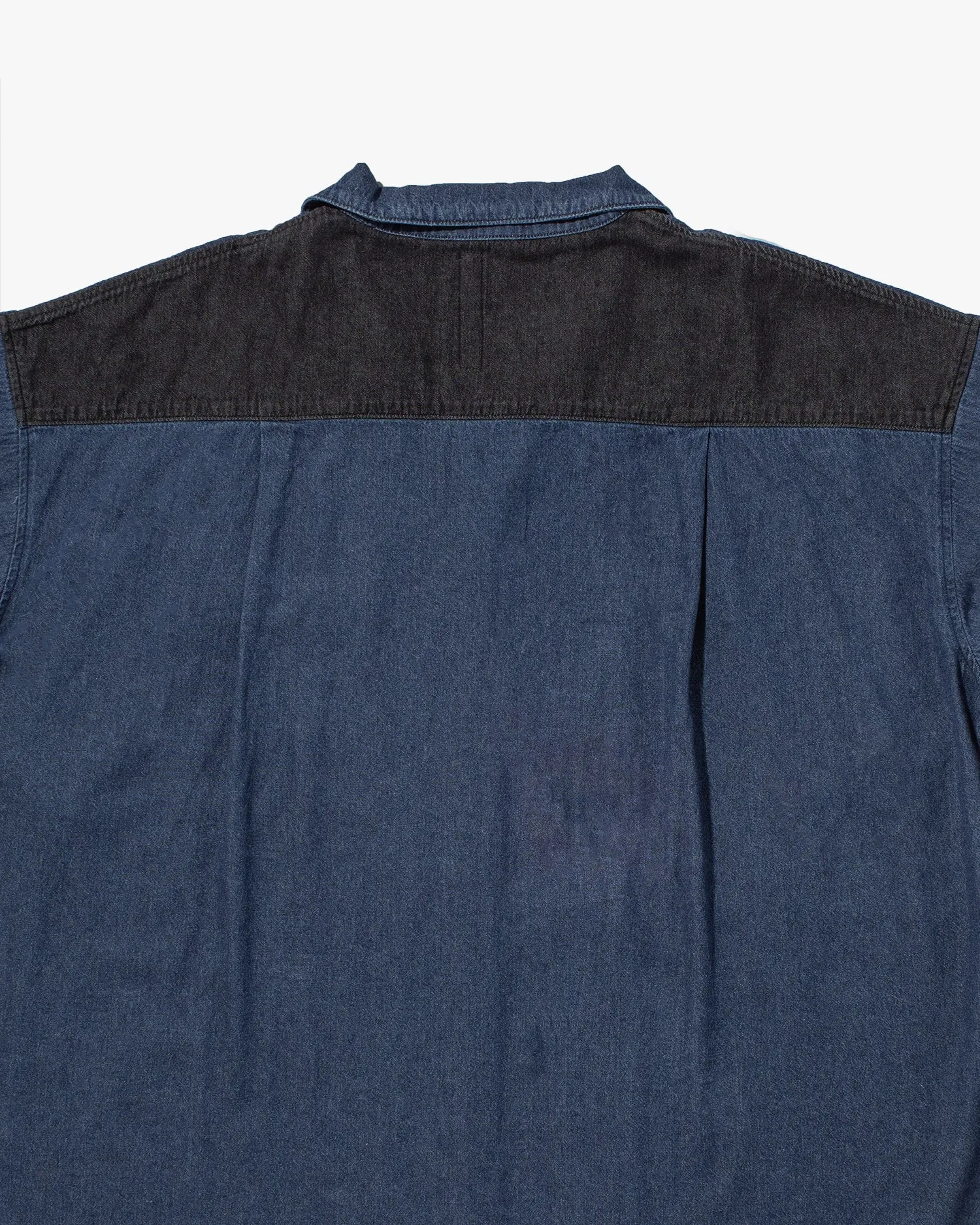 Prospective Flow Button Up Shirt, RIYU - DNMC Blue and Black Kariyushi Wear