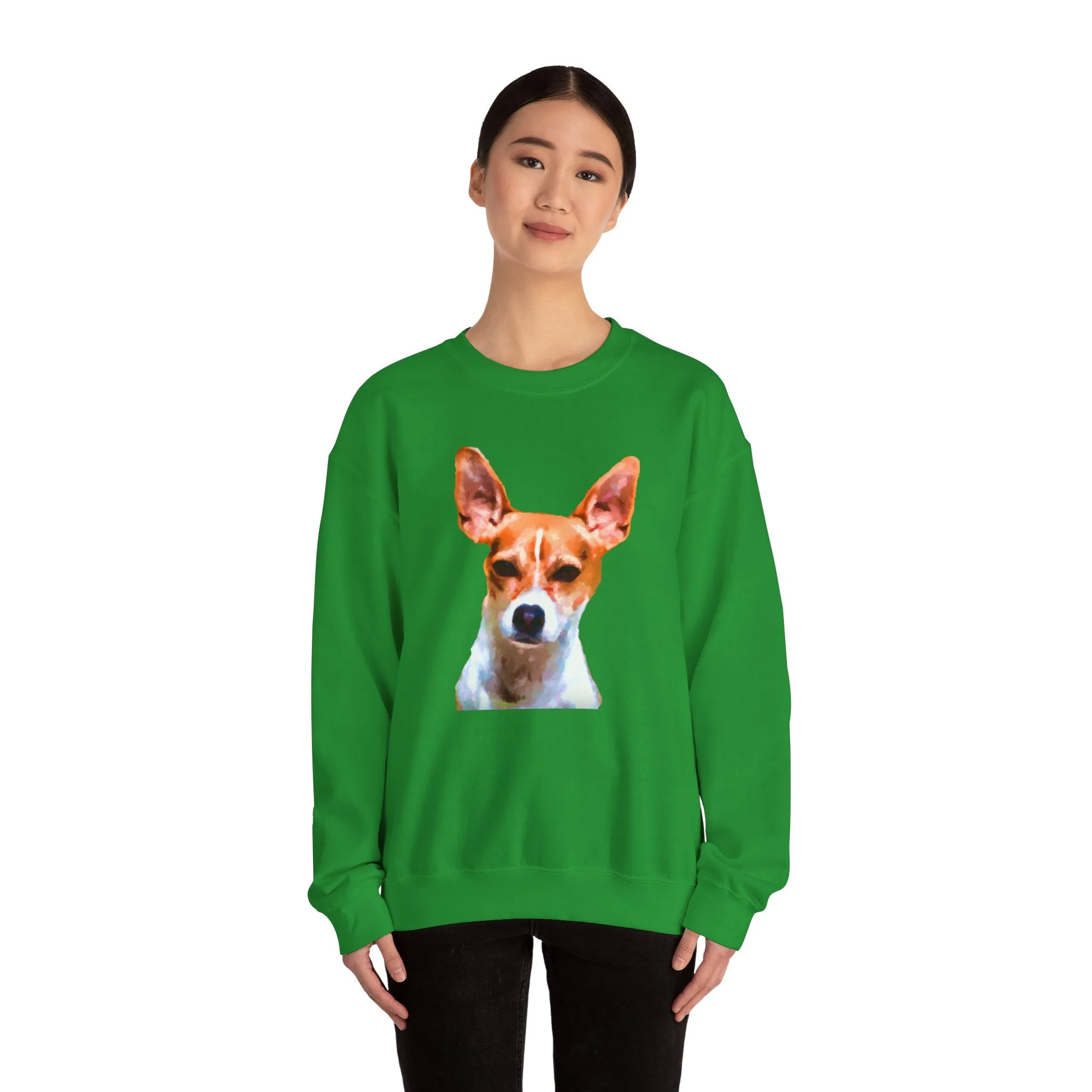 Rat Terrier Unisex 50/50  Crewneck Sweatshirt