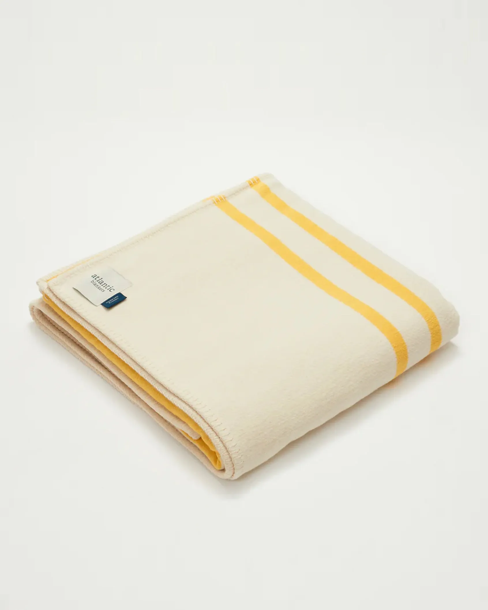 Recycled Cotton Yellow Stripe Blanket