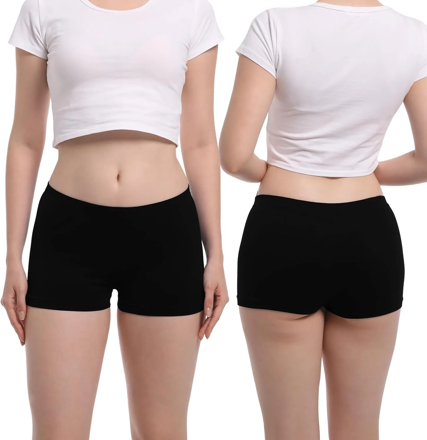 Seamless Boyshort Underwear For Women Nylon Spandex Boyshorts Panties Soft Stretch Boy Shorts Underwear MultiPack