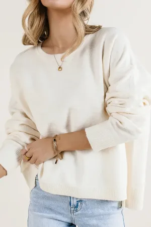 Sofia Knit Sweater in White - FINAL SALE