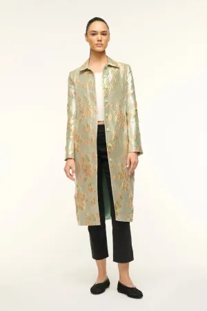 Staud Antoinette Coat Metallic Bloom