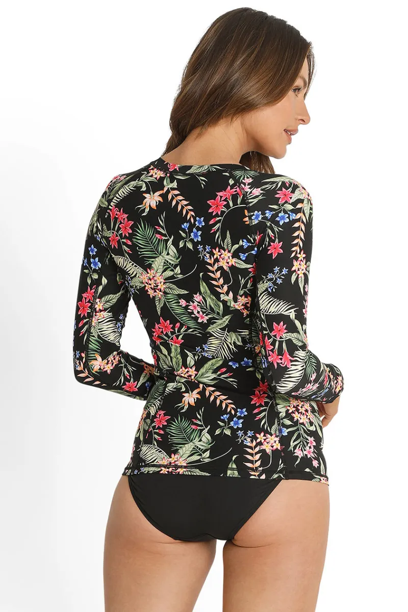Sunseeker Evie Zip Front Rash Vest Black