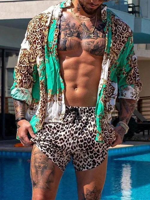 Trendy men two piece Beach Sexikinis