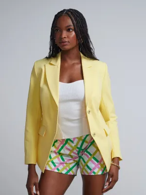 Two-Button Cutaway Blazer - Fit To Flatter