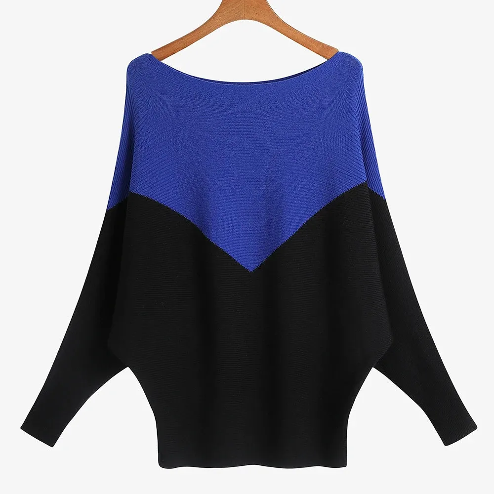 Uniwim Winter 2024 Boat Neck Batwing Sweaters Pullovers Women Casual Cashmere Sweater Plus Size Knit Jumpers Tops Pull Femme