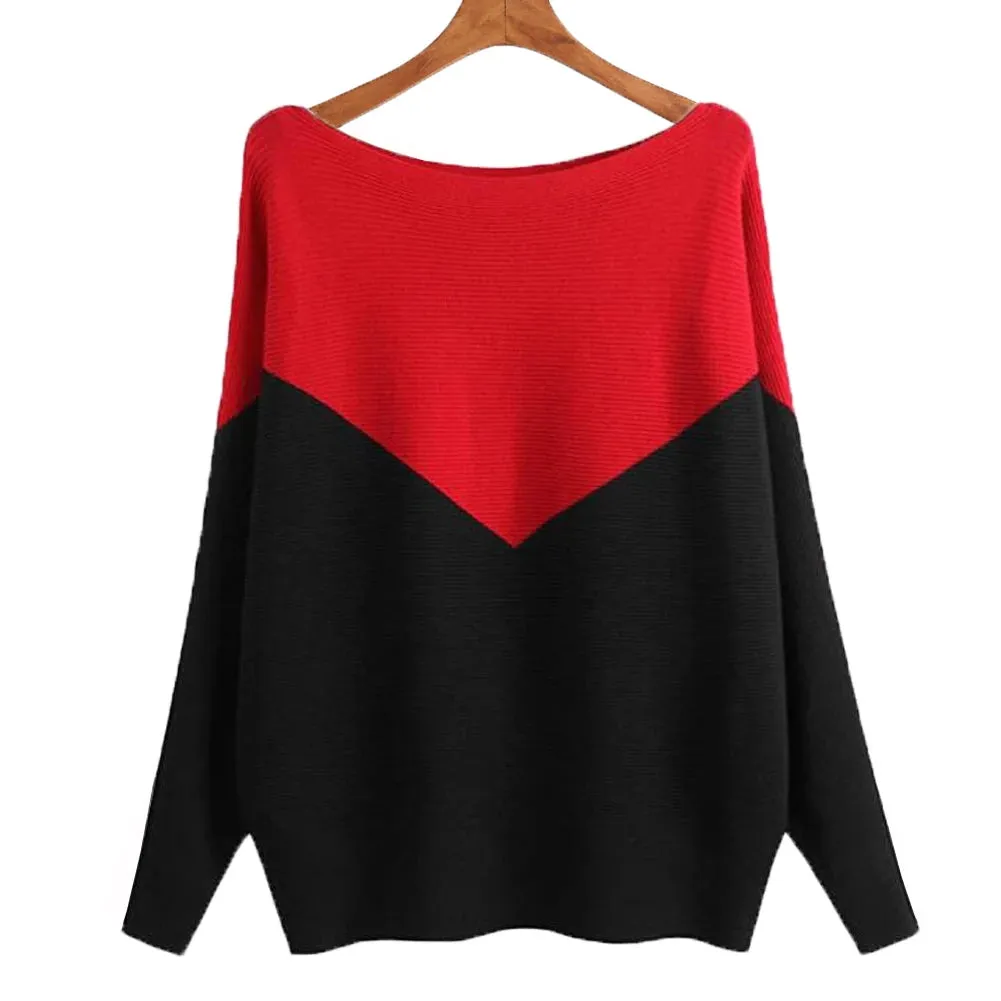 Uniwim Winter 2024 Boat Neck Batwing Sweaters Pullovers Women Casual Cashmere Sweater Plus Size Knit Jumpers Tops Pull Femme