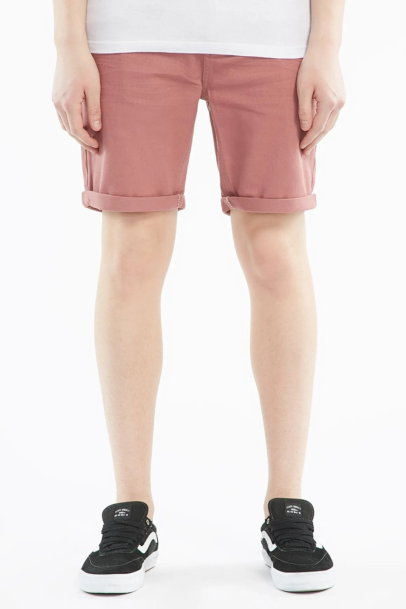 West 49 Guys Relaxed Cuffed Hem Denim Shorts