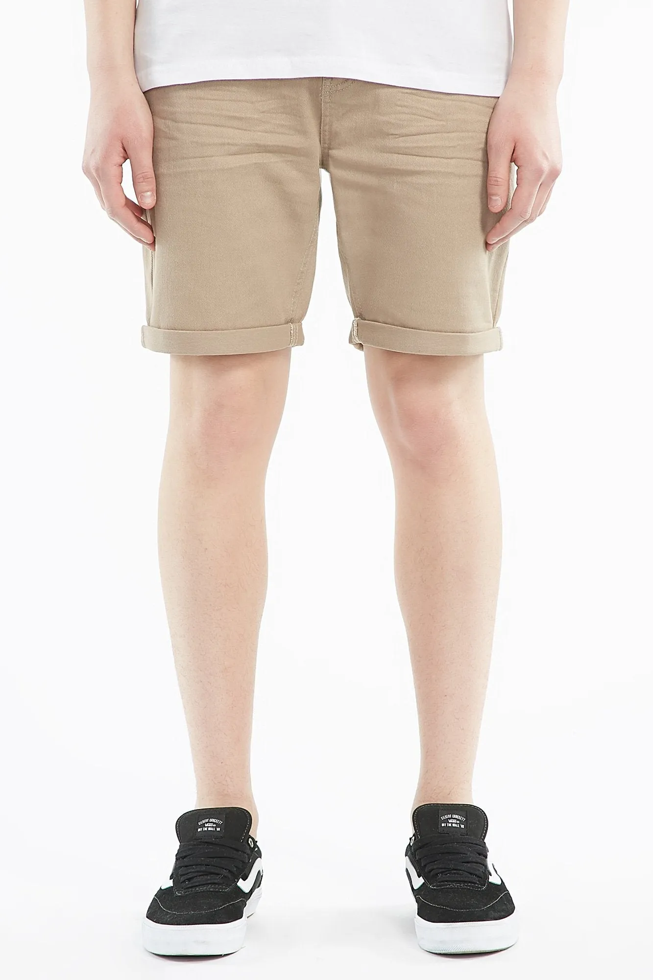 West 49 Guys Relaxed Cuffed Hem Denim Shorts