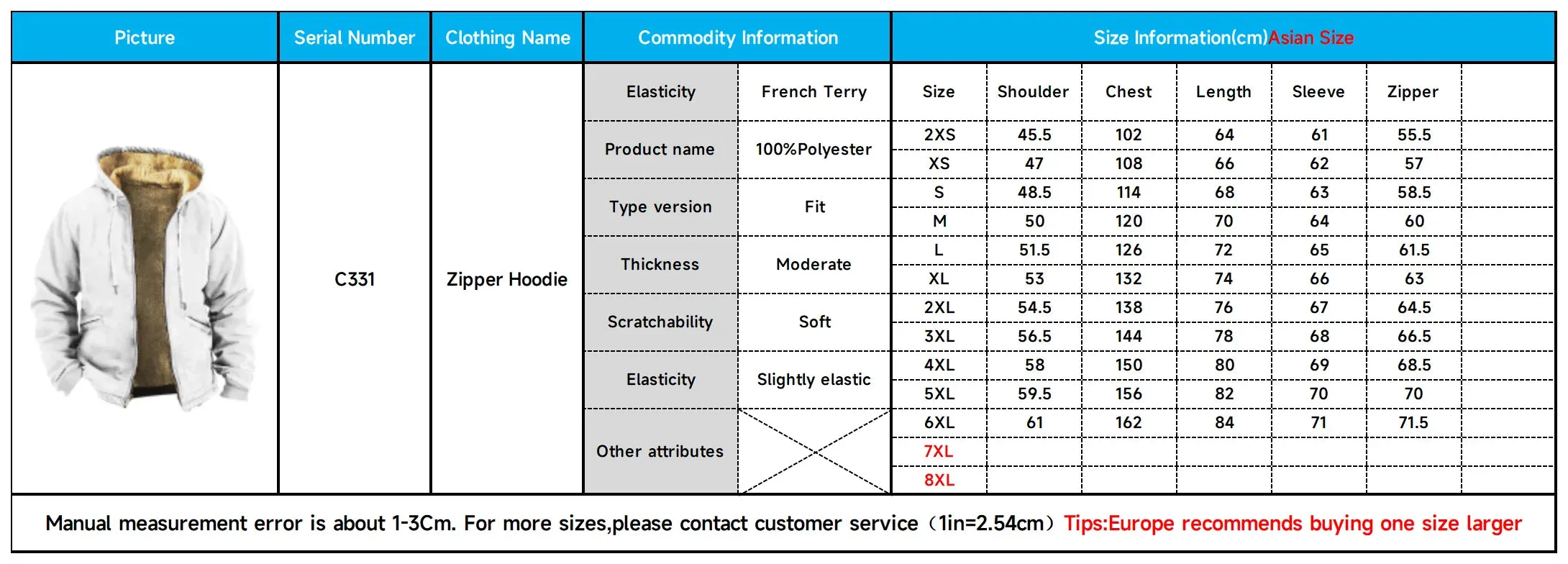 WIAOFELLAS  -  Zipper Hoodies for Men Casual Green Plaid Graphic Prints Winter Coat Long Sleeve Sweatshirt Casual Hooded Jacket Outerwear
