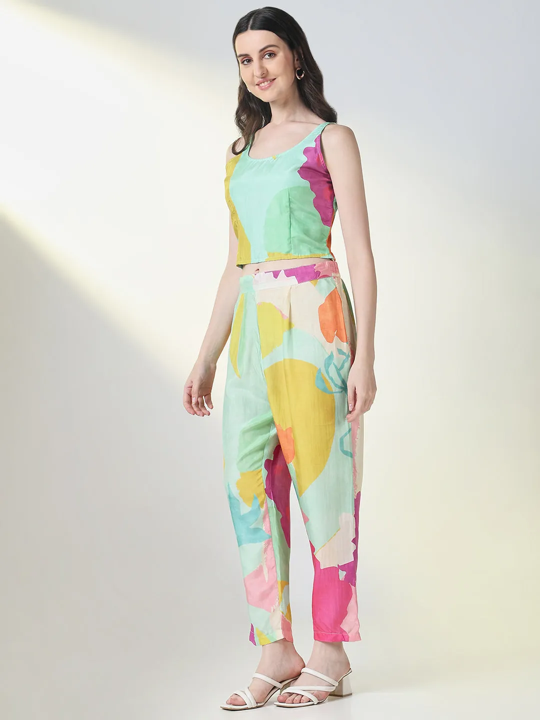 Women Multi Color Printed Kurta Sets with Overcoat