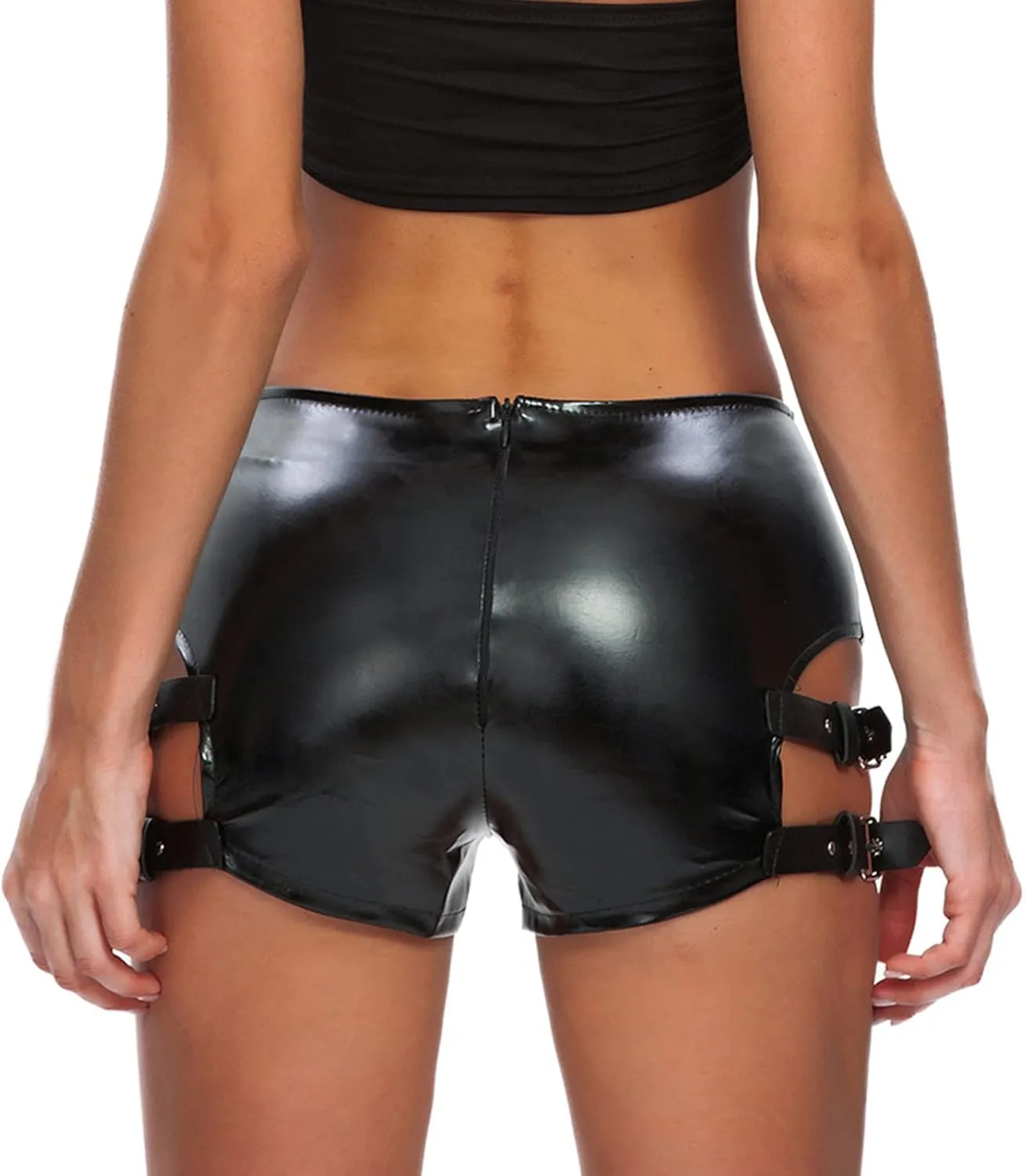 Womens Asymmetrical Skirt High Waist Gothic Dance Short Mini Bodycon Skirts