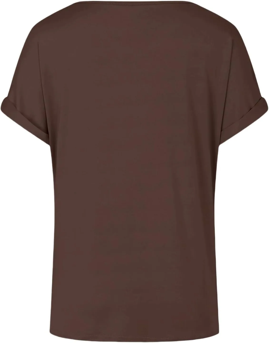 Women's Comfy Casual Summer Tops Short Sleeve V Neck Blouses T Shirts Twist Knot Basic Tees