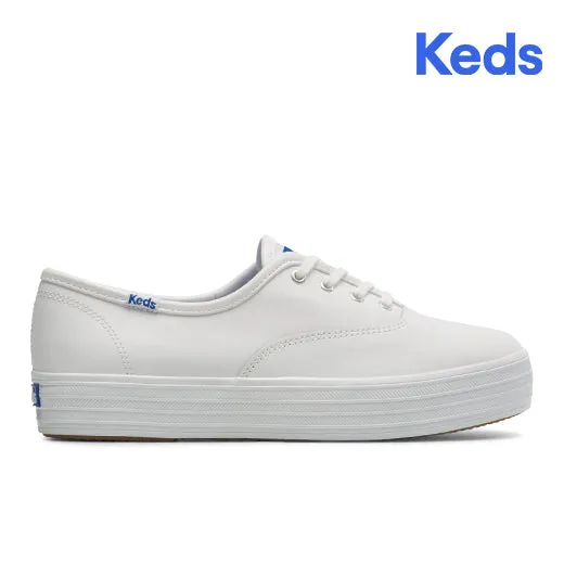 Women's The Platform Leather White (WH67191)