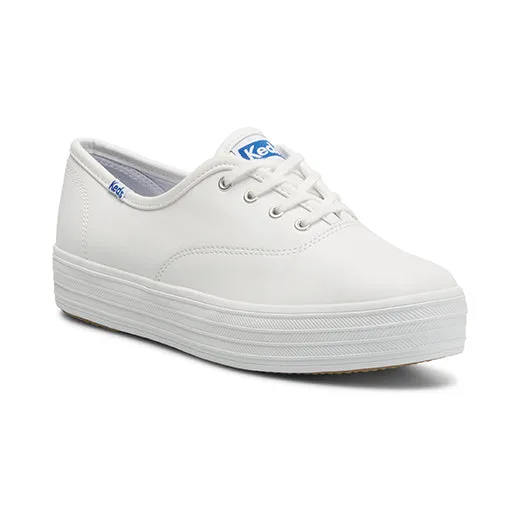Women's The Platform Leather White (WH67191)