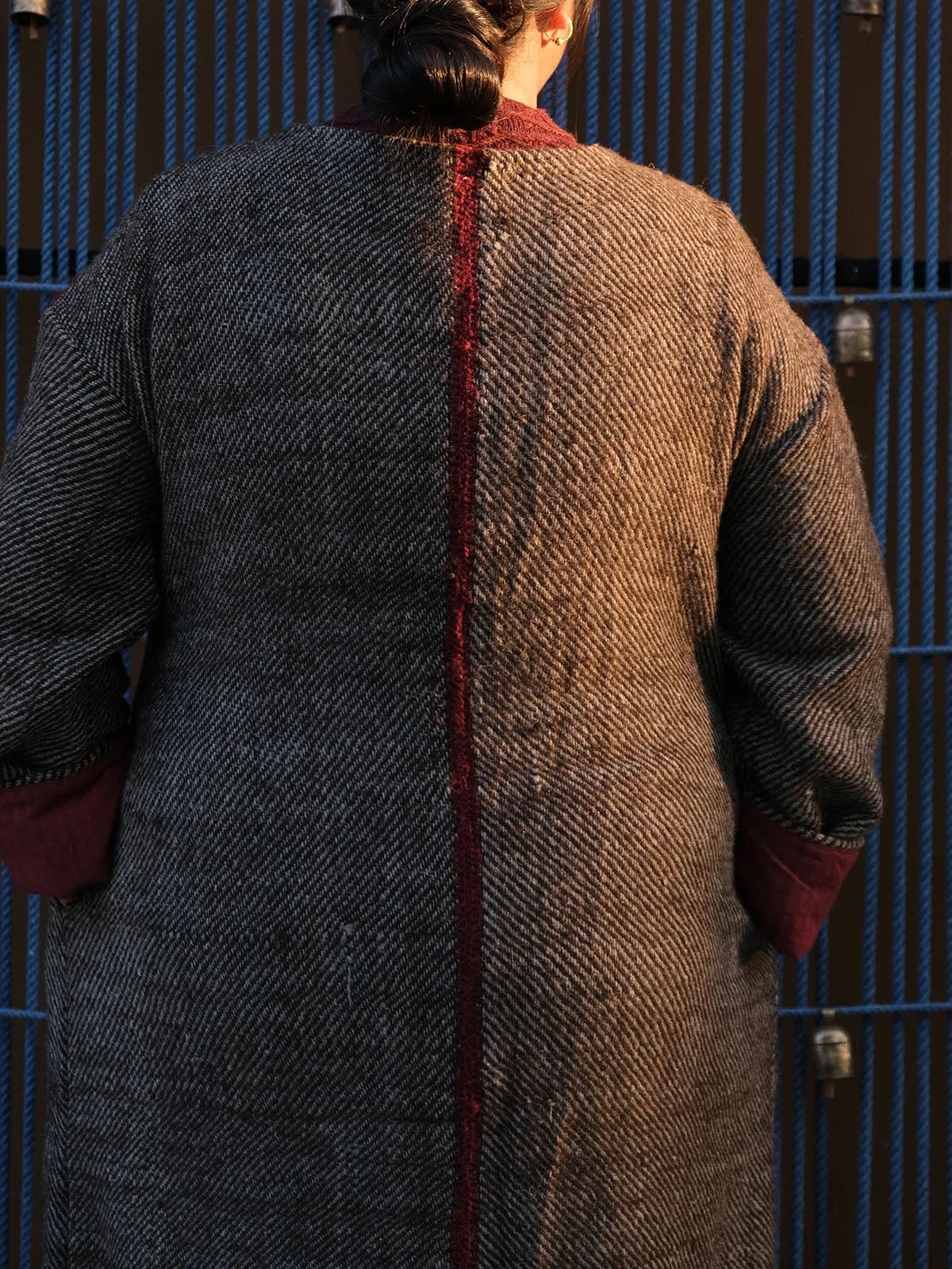 Wrap Overcoat White Walnut